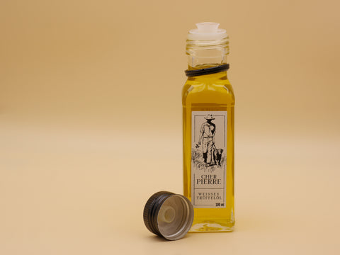 Weißes Trüffelöl von Cher Pierre in Glasflasche (100 ml)